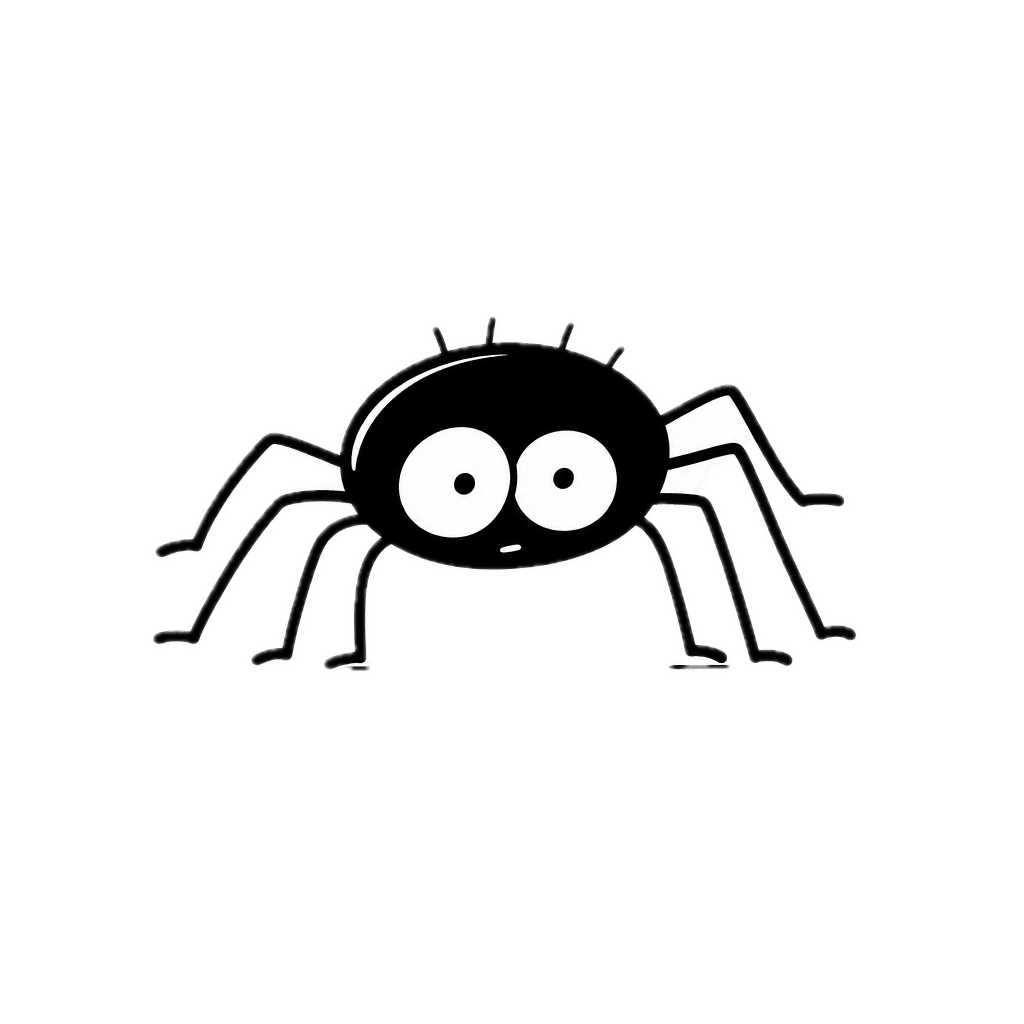 Illustration au crayon d'une araignée